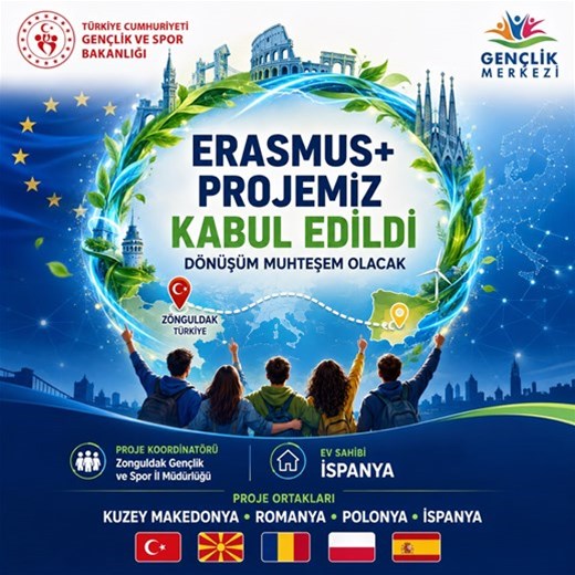 ERASMUS + KA153 PROJEMİZ KABUL EDİLDİ!